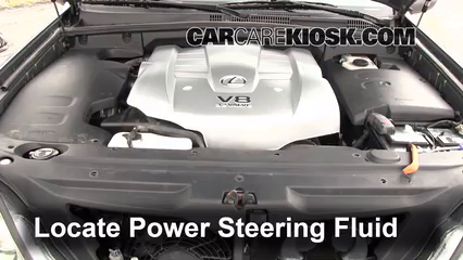 2003 Lexus GX470 4.7L V8 Power Steering Fluid Check Fluid Level